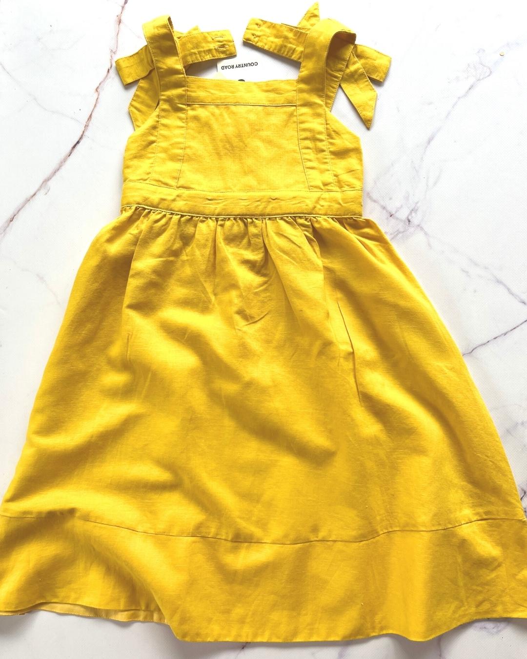 *NEW* Country Road linen yellow dress 2Y – Nearly New Kids