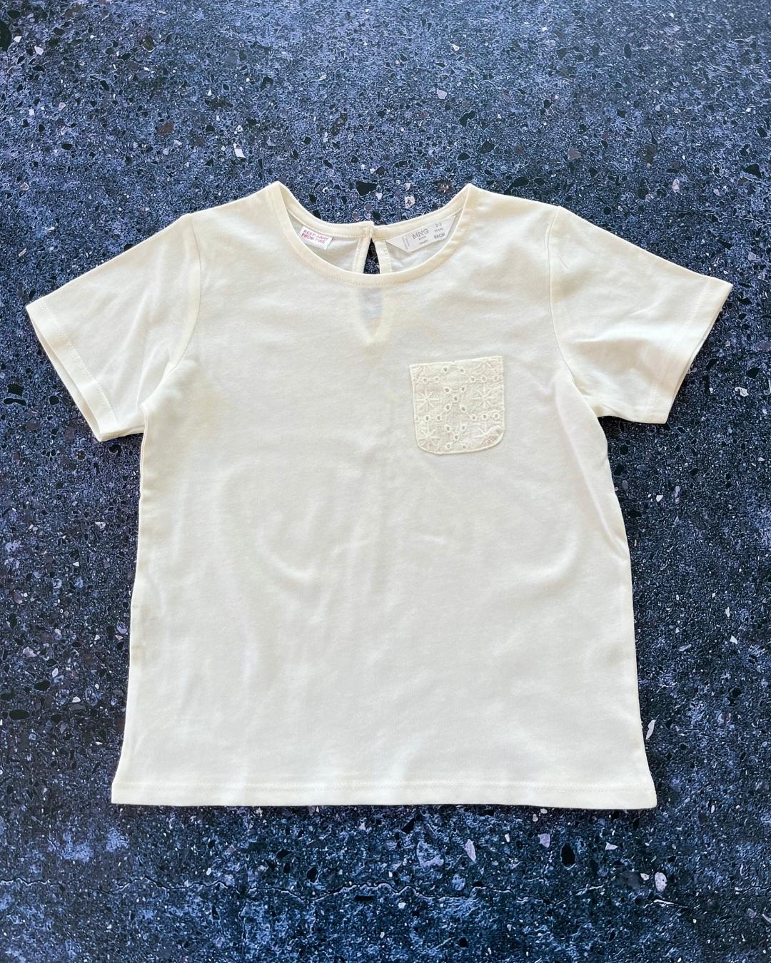 Mango white T shirt 2/3Y – Nearly New Kids