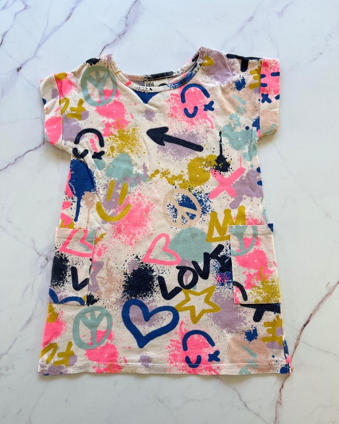 Cotton On artwork dress 2Y – Nearly New Kids
