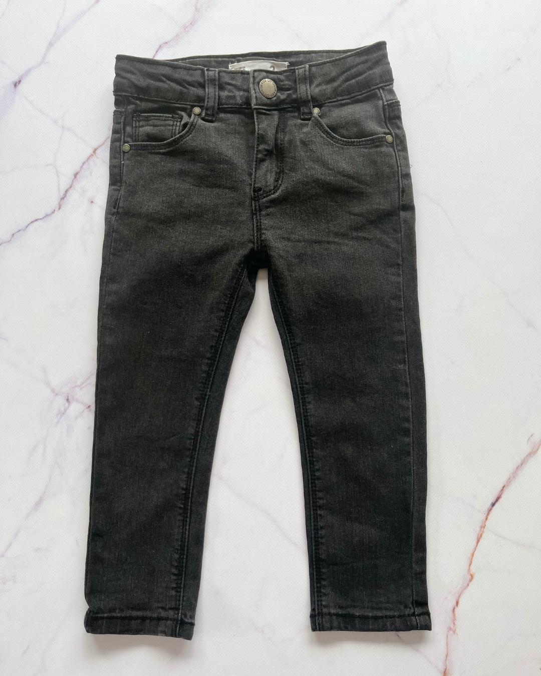 Cotton On black jeans 3Y – Nearly New Kids