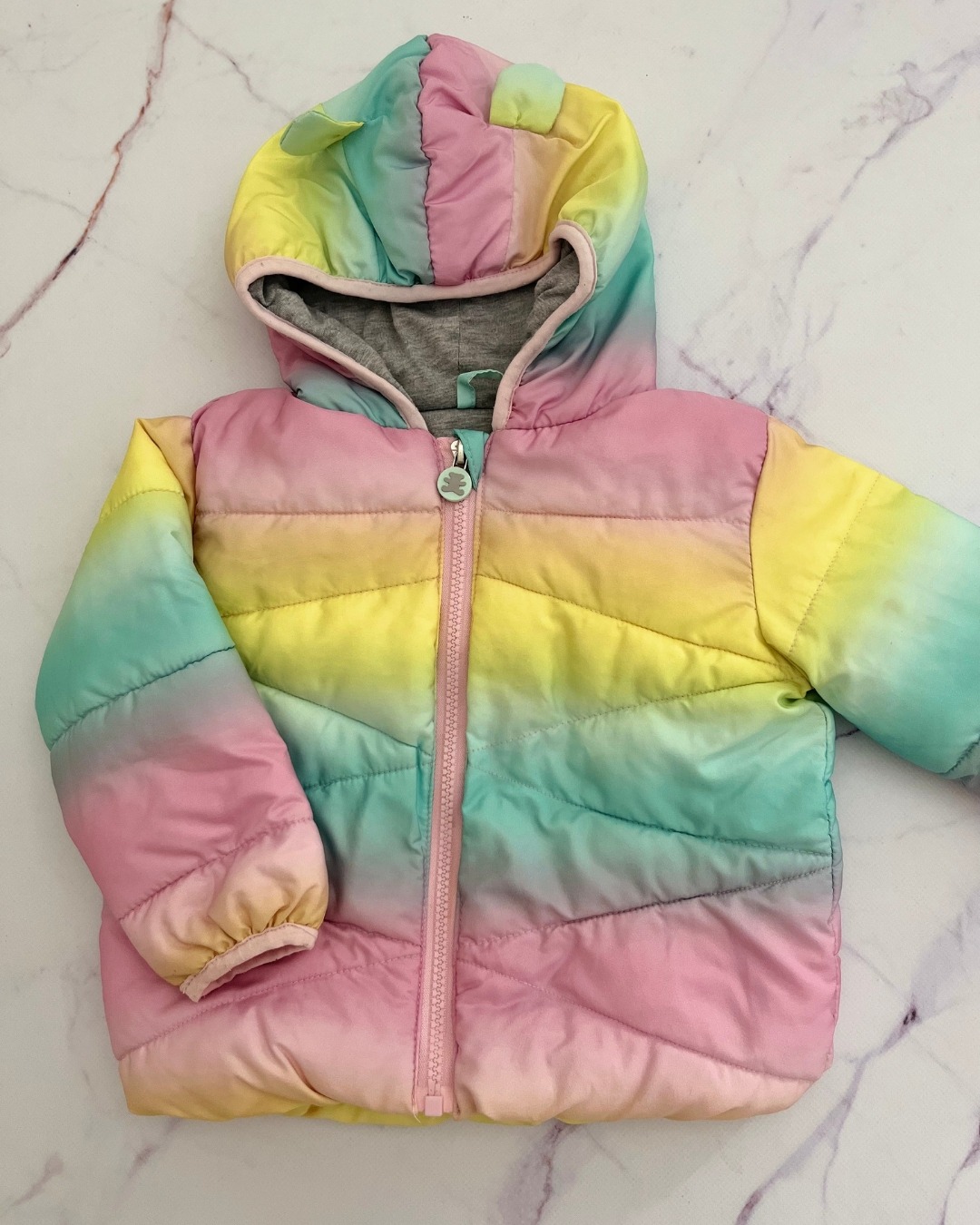 Woolworths rainbow coloured jacket 18/24M – Nearly New Kids