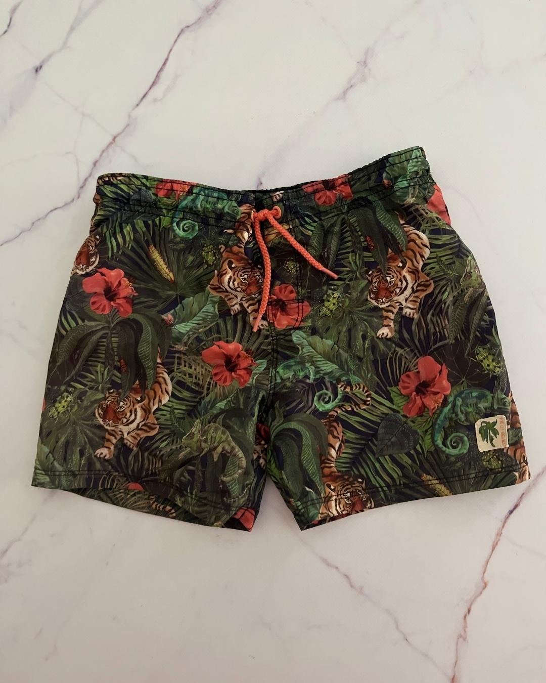 H&M jungle board shorts 4/6Y - Nearly New Kids