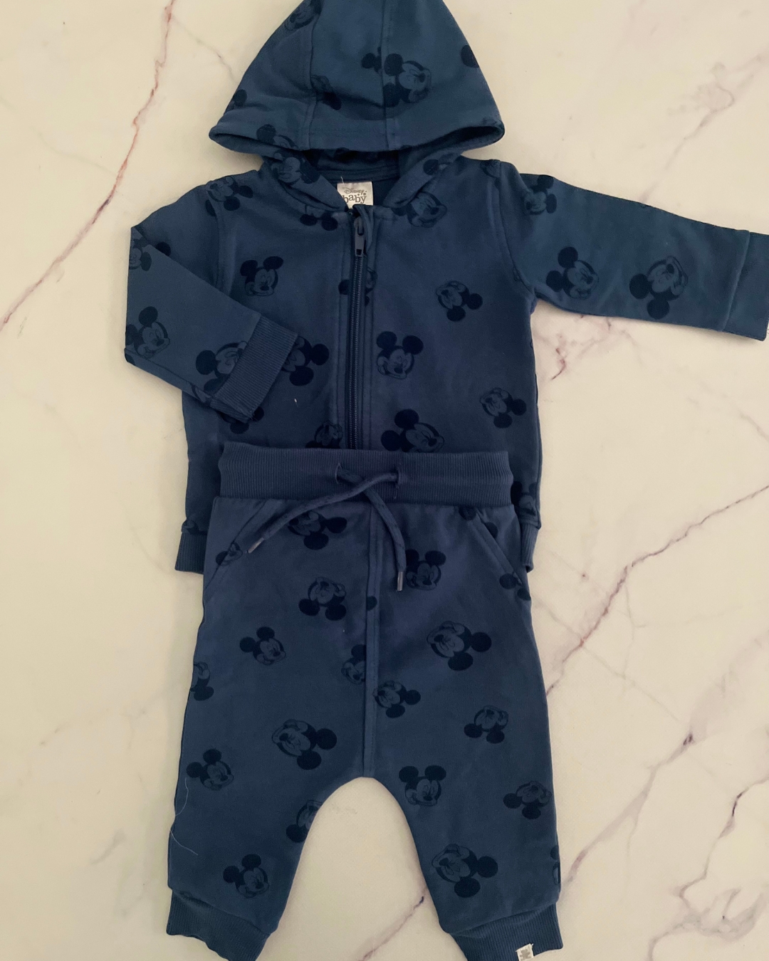 Woolworths blue Mickey Mouse tracksuit set 3/6M – Nearly New Kids